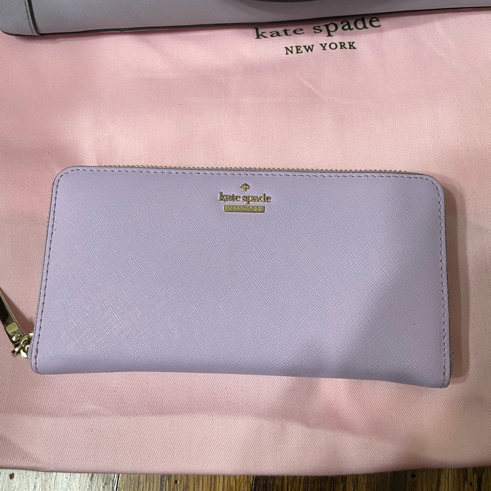 Kate Spade Pink/Lavender Continental Wallet